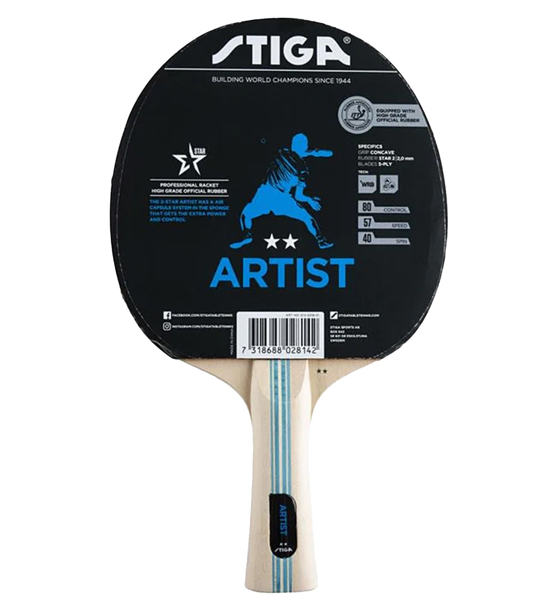 Stiga Artist 2-Star Paddle Questions & Answers