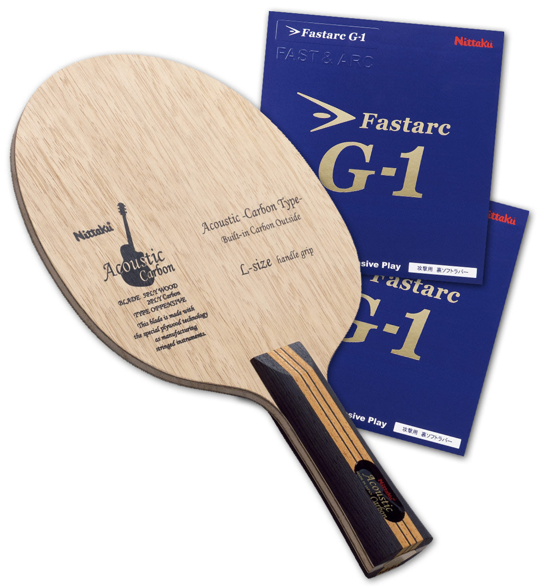 PRO SPECIAL: Nittaku Acoustic Carbon Lg Grip w/ Fastarc G-1 Questions & Answers
