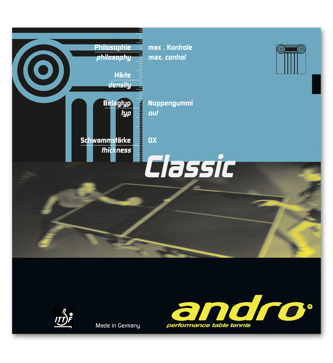 Is andro Classic rubber legal for all hardbat events in the USA?