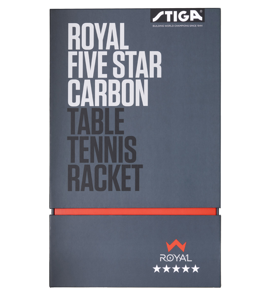 Does the STIGA Royal 5-Star Carbon paddle come with the rubber or is it a carbon blade only?