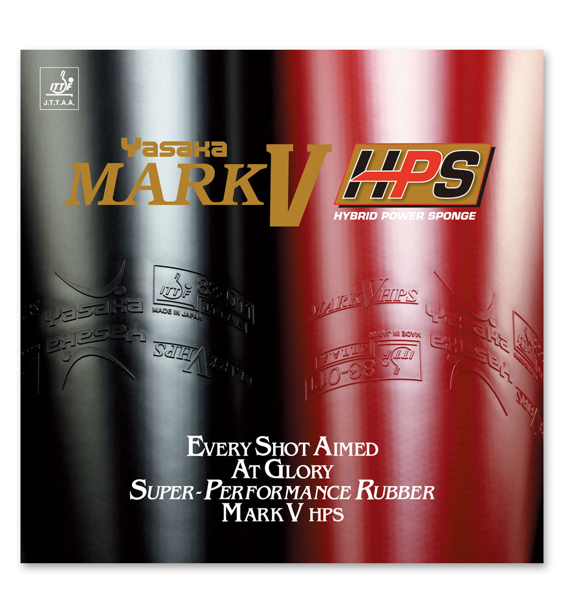 Yasaka Mark V HPS, RED, 2.0 Sponge