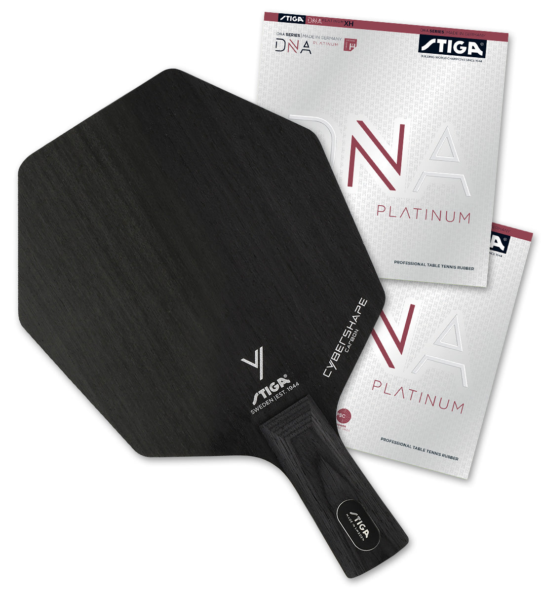 PRO SPECIAL PENHOLD: Stiga Cybershape Carbon w/ DNA Platinum XH Questions & Answers
